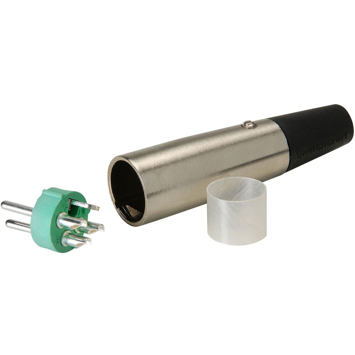 Switchcraft A3M 3 Pin Male XLR Connector Silver Pins Nickel